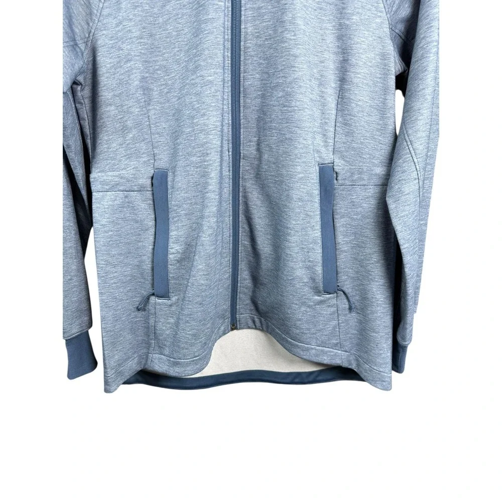 North Face Jacket Womens Medium Blue Hooded Full Zip Stretch Outdoor Athletic - Picture 6 of 9